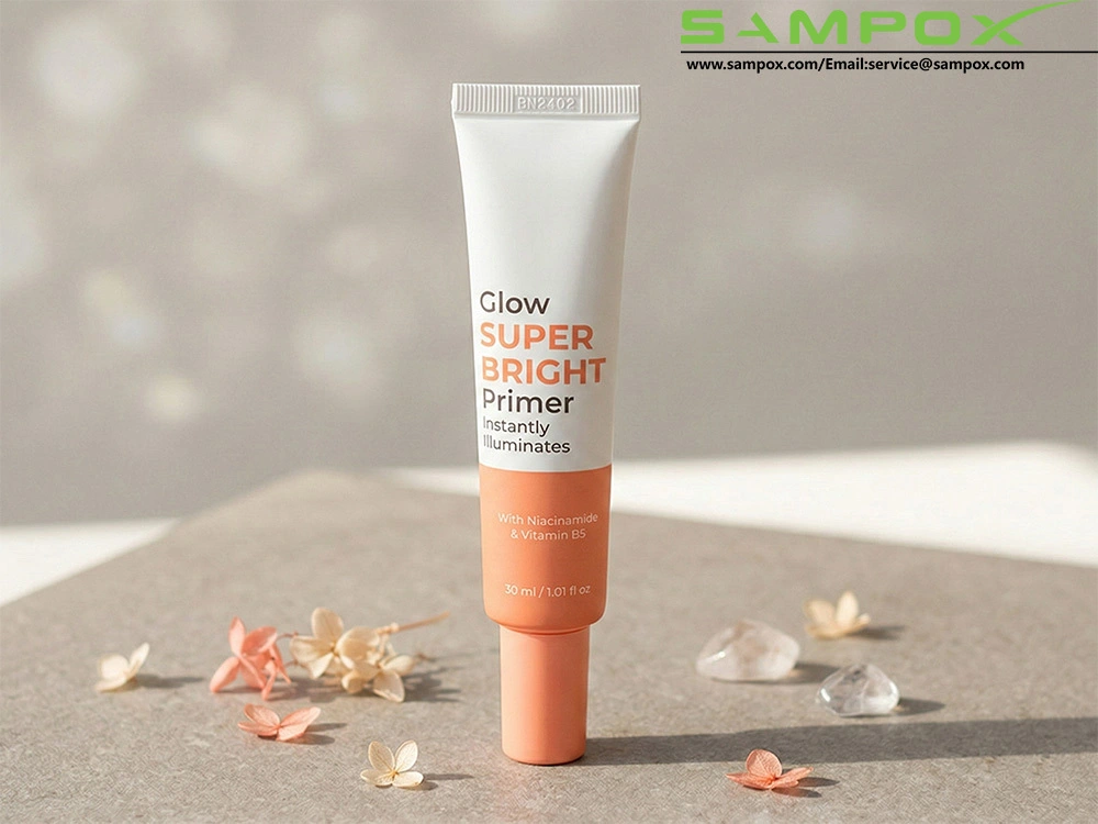 Tubo de imprimación de PE bicolor con boquilla de precisión de 30 ml y 25 mm 1