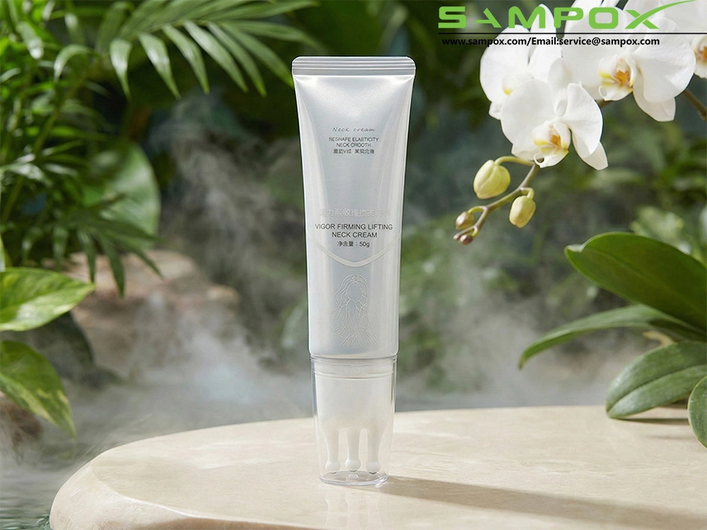 Silver ABL Neck Cream Tube with 3-Roller Massage Head 50g 30mm 1