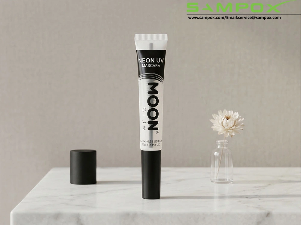 Przezroczysta tubka z PE na tusz do rzęs ze szczoteczką 15 ml 19 mm 1