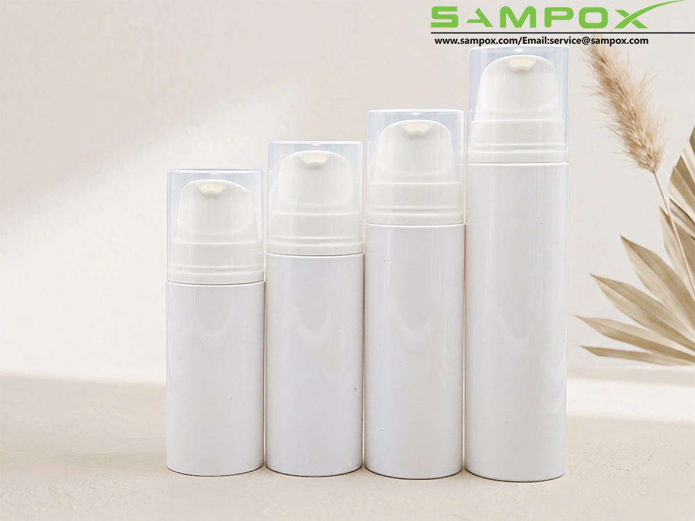 White PET Lotion Pump Bottle 100ml with Duckbill Dispenser 1