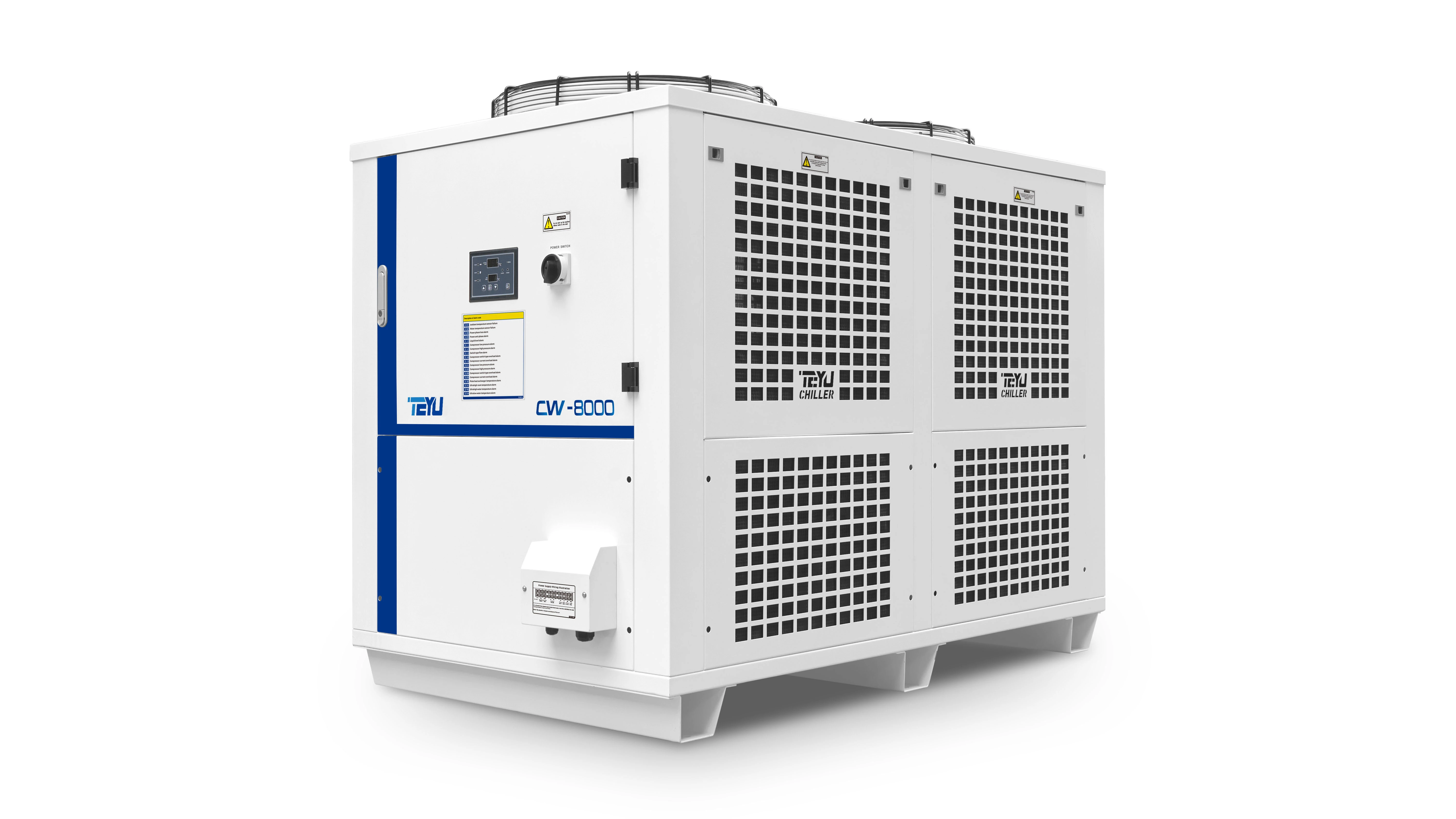 Industrial Water Chiller CW-8000 for 200kW High Power CNC Machining Spindle 1