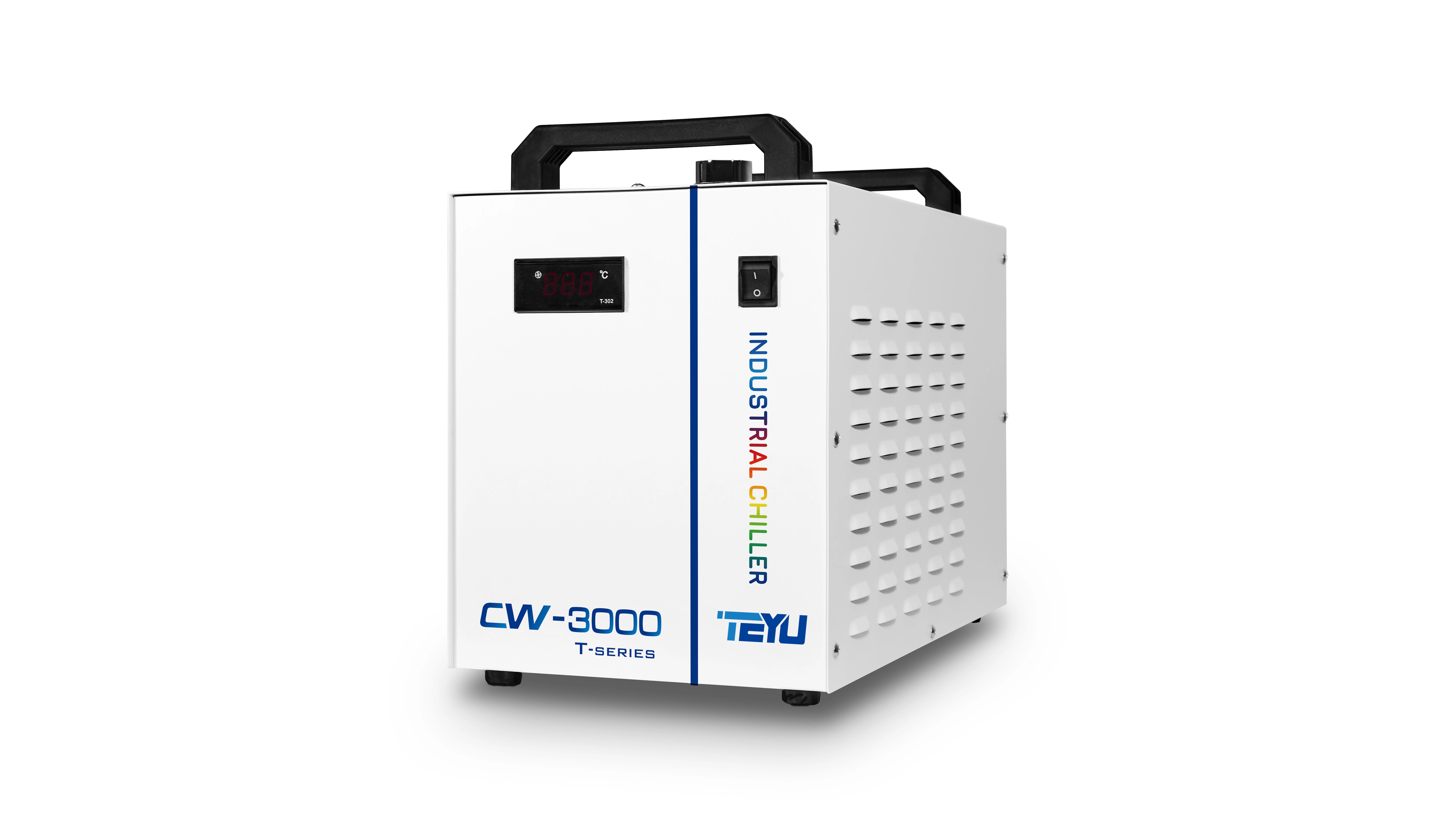المبرد الصناعي CW-3000 لتبريد مغزل قاطع CNC من 1 كيلوواط إلى 3 كيلوواط