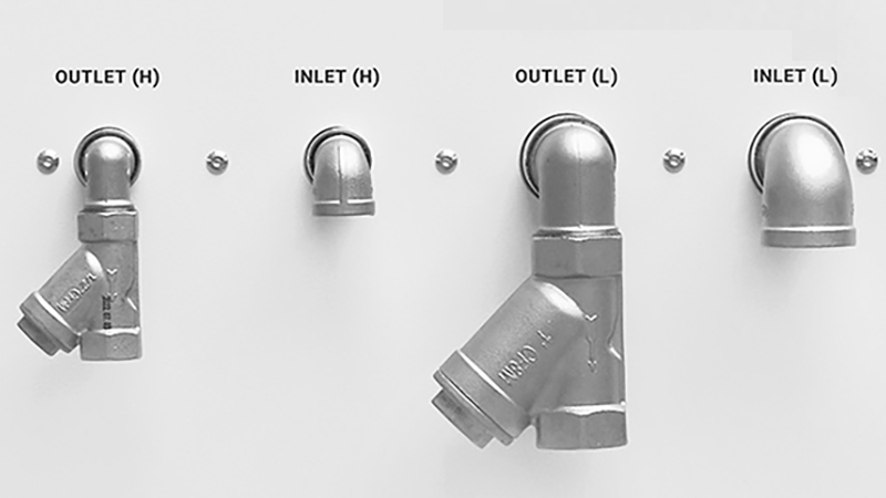 TEYU CWFL-8000 Laser Chiller Water Inlet and Water Outlet