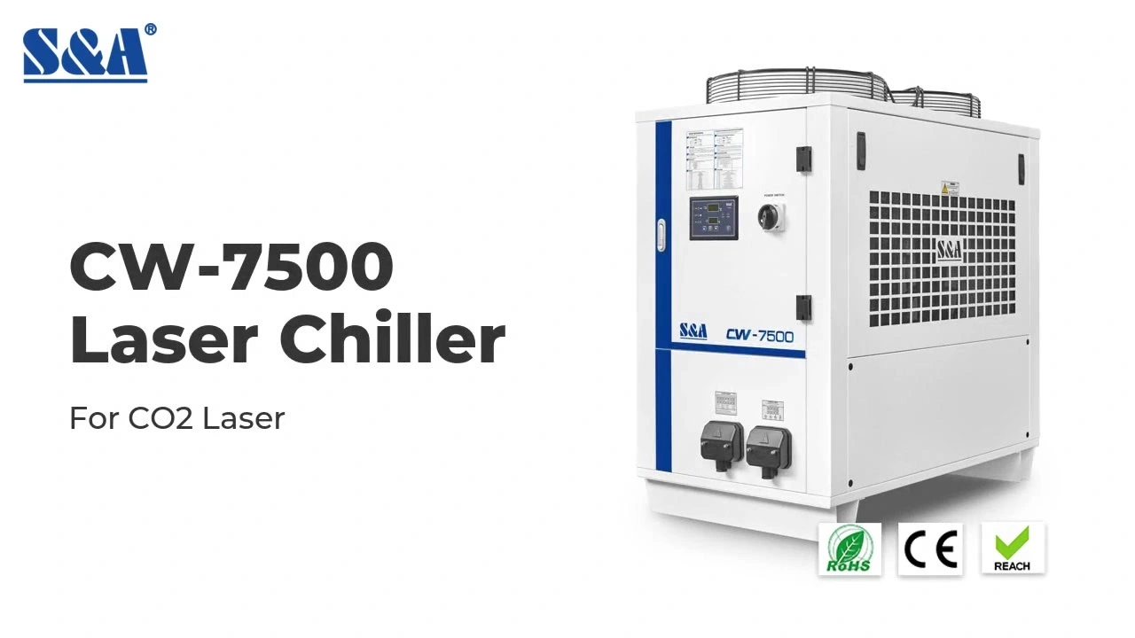 Système de réfrigération industriel CW-7500 pour la machine laser CO2