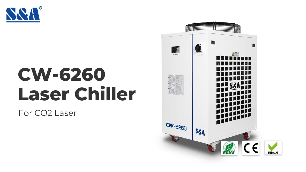 ليزر مبرد CW-6260 لقطع ليزر CO2 الصناعي