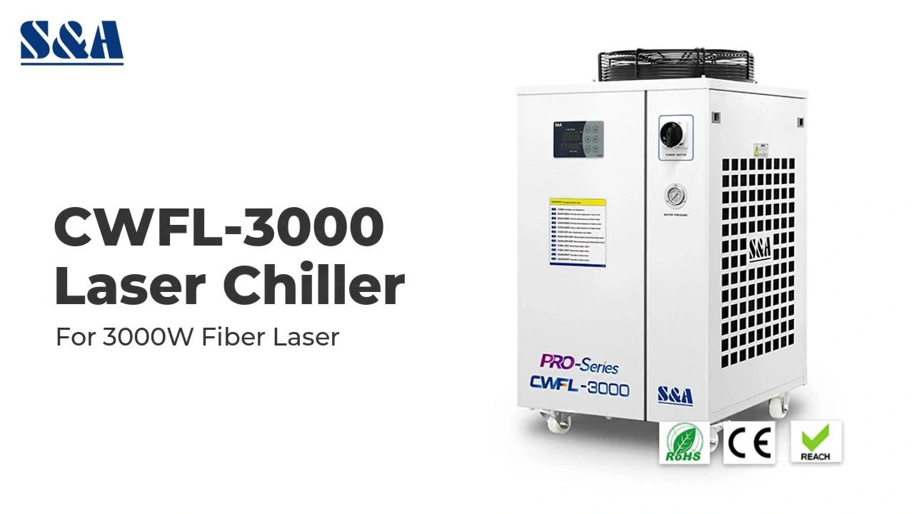 إعادة تدوير نظام مبرد المياه CWFL-3000 لآلة معالجة الليزر 3KW