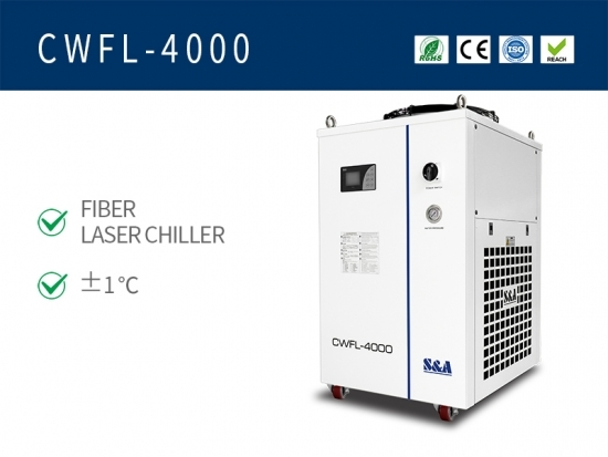 Wasserkühler mit zwei Kühlkreisläufen CWFL-4000, stabile Kühlleistung, AC 380 V, 50/60 Hz 1