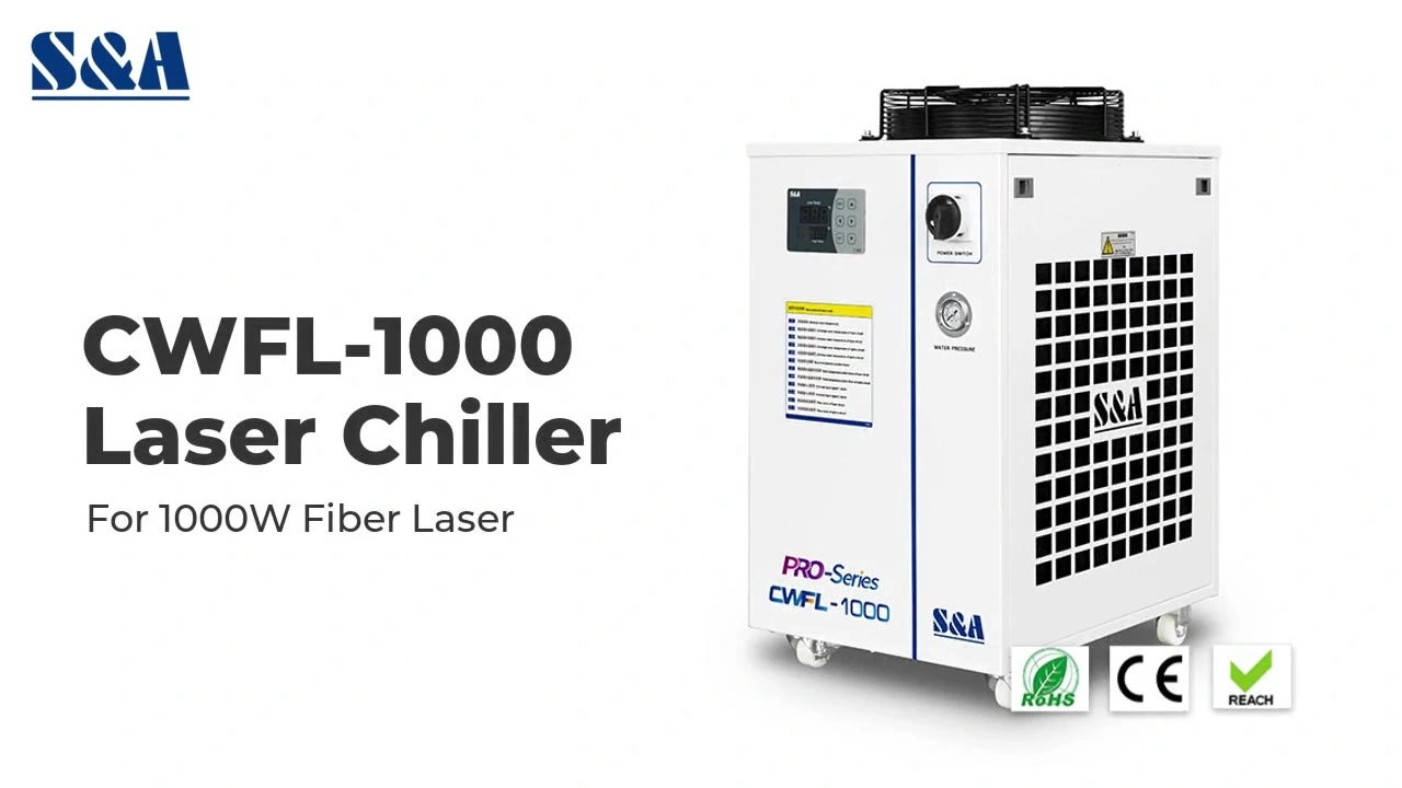 عملية دائرة مزدوجة مبرد المياه CWFL-1000 لنظام ليزر الألياف 1KW
