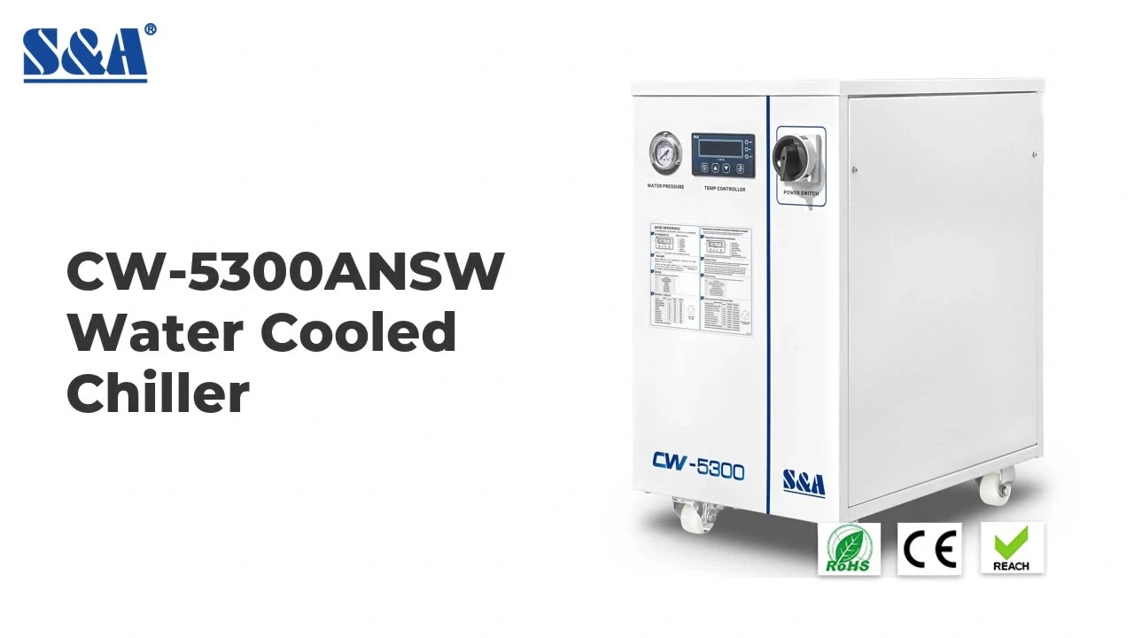 نظام التبريد المبرد بالماء CW-5300ANSW كفاءة عالية ± 0.5 درجة مئوية دقة التحكم