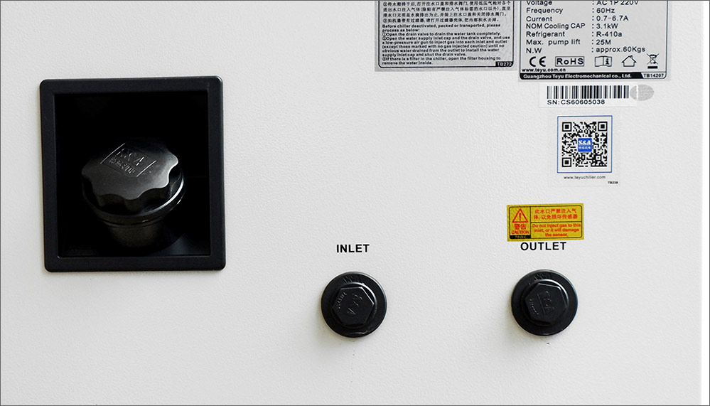 water inlet & outlet water inlet & outlet