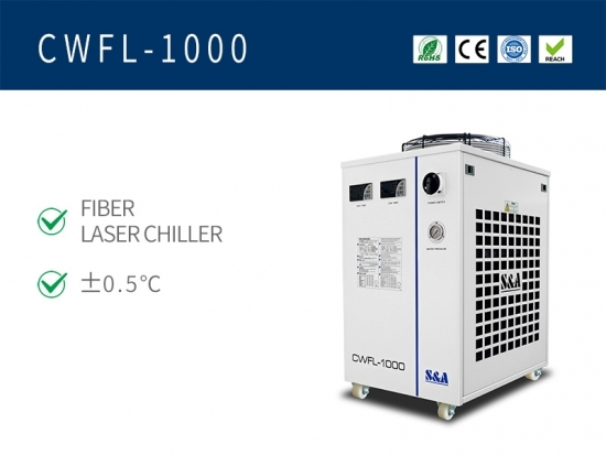מערכות קירור לייזר CWFL-1000 עם בקר טמפרטורה דיגיטלי כפול 1