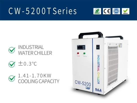 Enfriador de agua de circuito cerrado con recirculación, serie CW-5200T, 220 V, 50/60 Hz 1