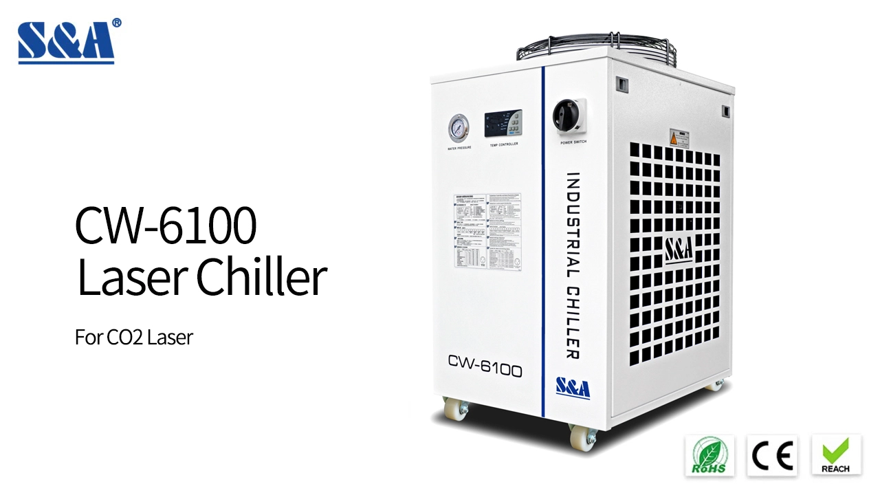 Przemysłowe systemy chłodzenia wody CW-6100 o wydajności chłodniczej 4200 W, 2 lata gwarancji 1