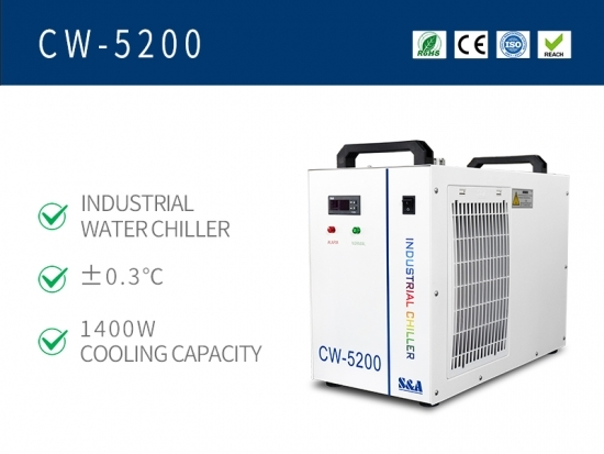 Système de refroidissement d'eau compact CW5200 avec capacité de refroidissement de 1400 W 1