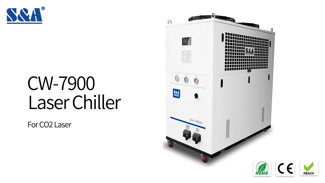 Unità di raffreddamento ad acqua industriale CW-7900 capacità di raffreddamento 30000W 1