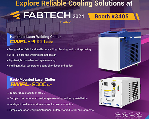 I-Showcased TEYU Industrial Chiller kwi-FABTECH Mexico