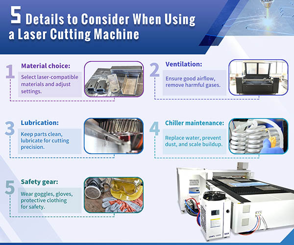  A bheil fios agad air na molaidhean cumail suas airson inneal gearraidh laser?