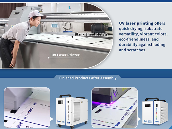 UV激光打印钣金提升TEYU S&A工业冷水机品质