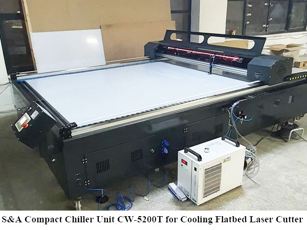 Teyu Compact Chiller Unit CW5200T for Cooling Flatbed Laser Cutter