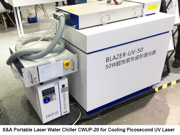 Tragbares Laserwasser Kühler CWUP-20 zur Kühlung von Pikosekunden-UV-Lasern