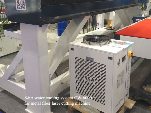 Water cooling system CW-6000 for Brazil metal fiber laser cutting machine