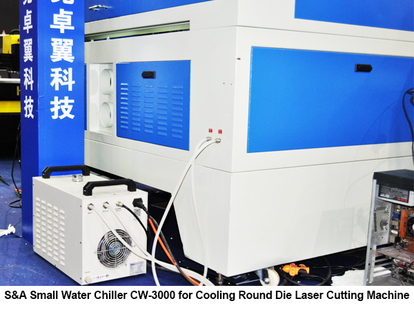 Чакан суу Chiller CW-3000 муздатуу үчүн тегерек Die лазер кесүүчү машина