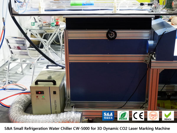 small refrigeration water chiller for co2 laser marking machine
