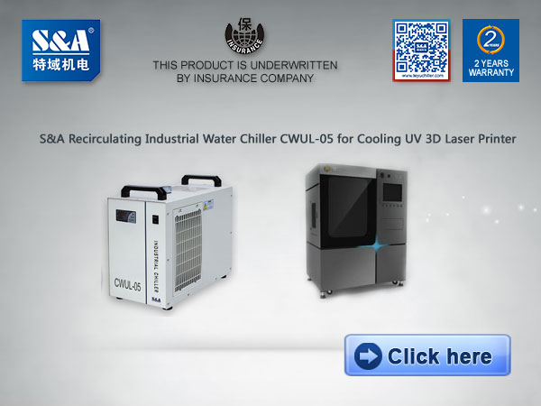 recirculating industrial water chiller CWUL 05