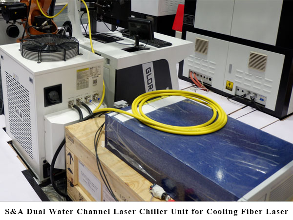  iyunithi ye-laser chiller yamanzi amabini amabini