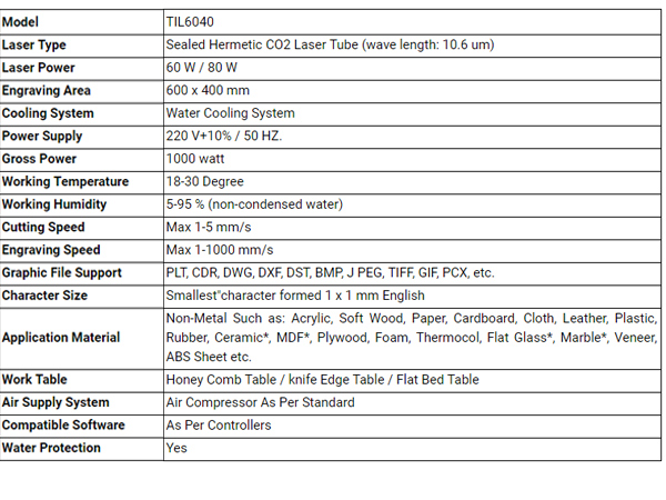co2 laser tube specification co2 laser tube specification