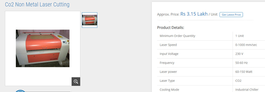  CO2-Laserschneiden von Nichtmetallen in Uruguay