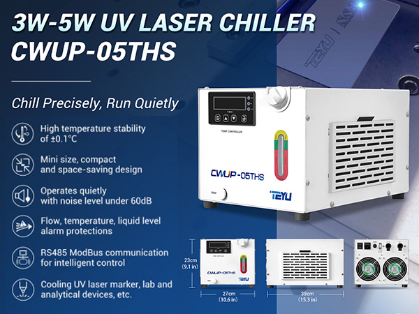 Compact Yet Powerful Chiller for 3-5W UV Laser Applications