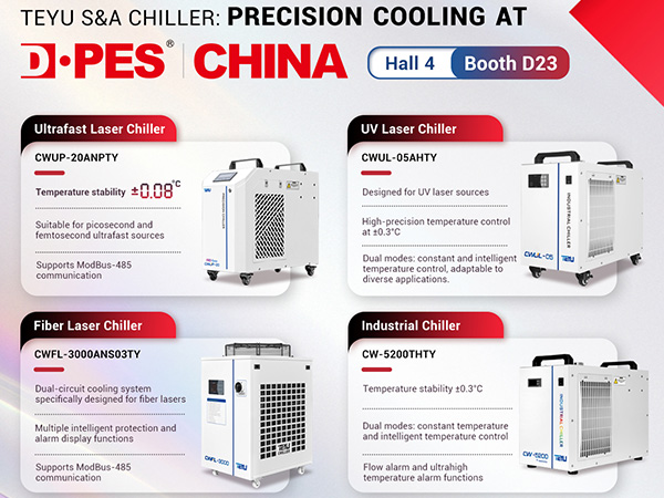 TEYU S&A ntawm DPES Tuam Tshoj 2025 - Tshawb Pom Kev Ua Haujlwm Siab Muaj & Laser Chillers
