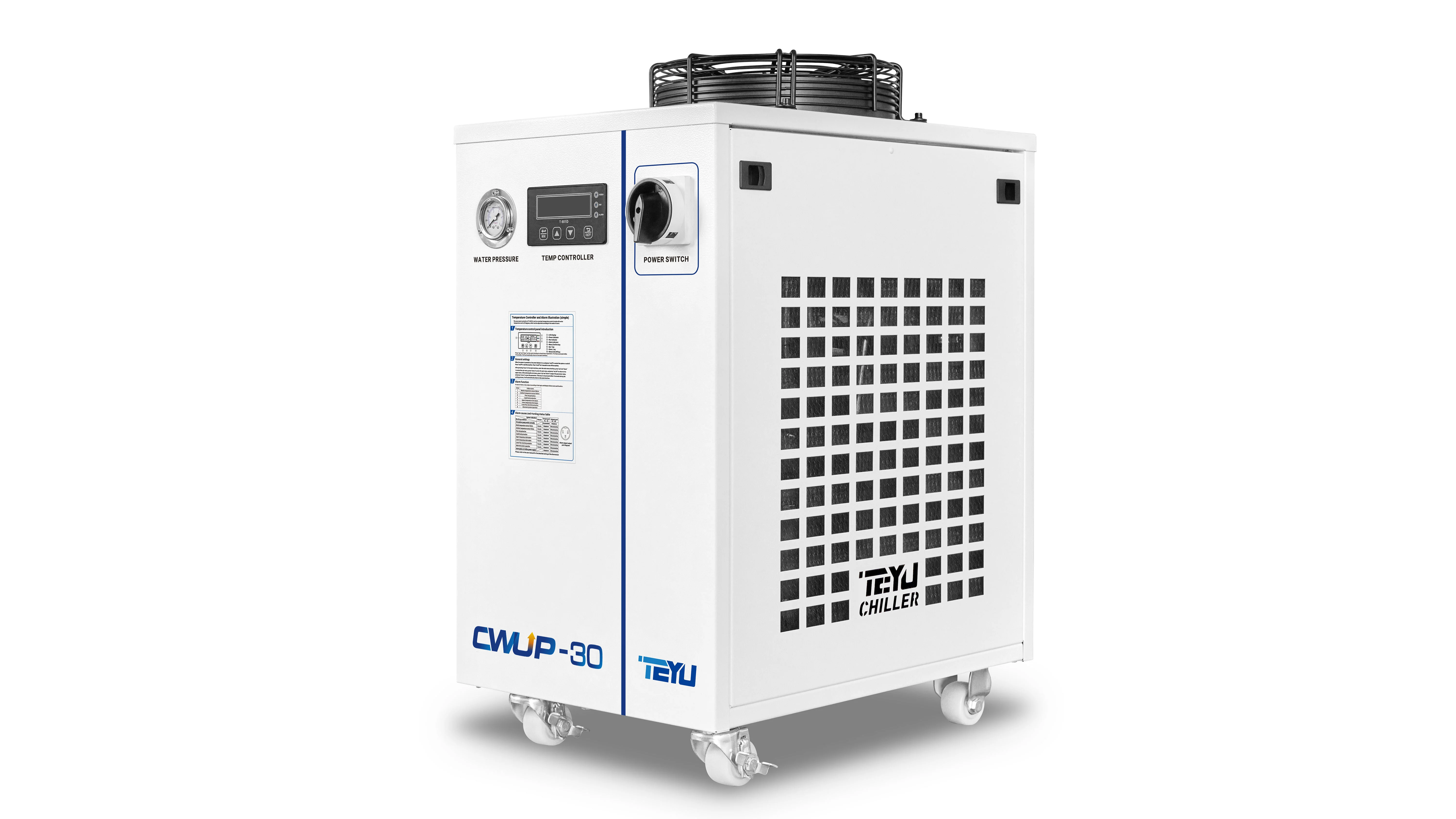 CHILLER PORTATIVA CHILLER CWUP-30 per LASER LASER ULTRAFAST LASER ± 0,1 ° C MODBUS 485 COMUNICAZIONE