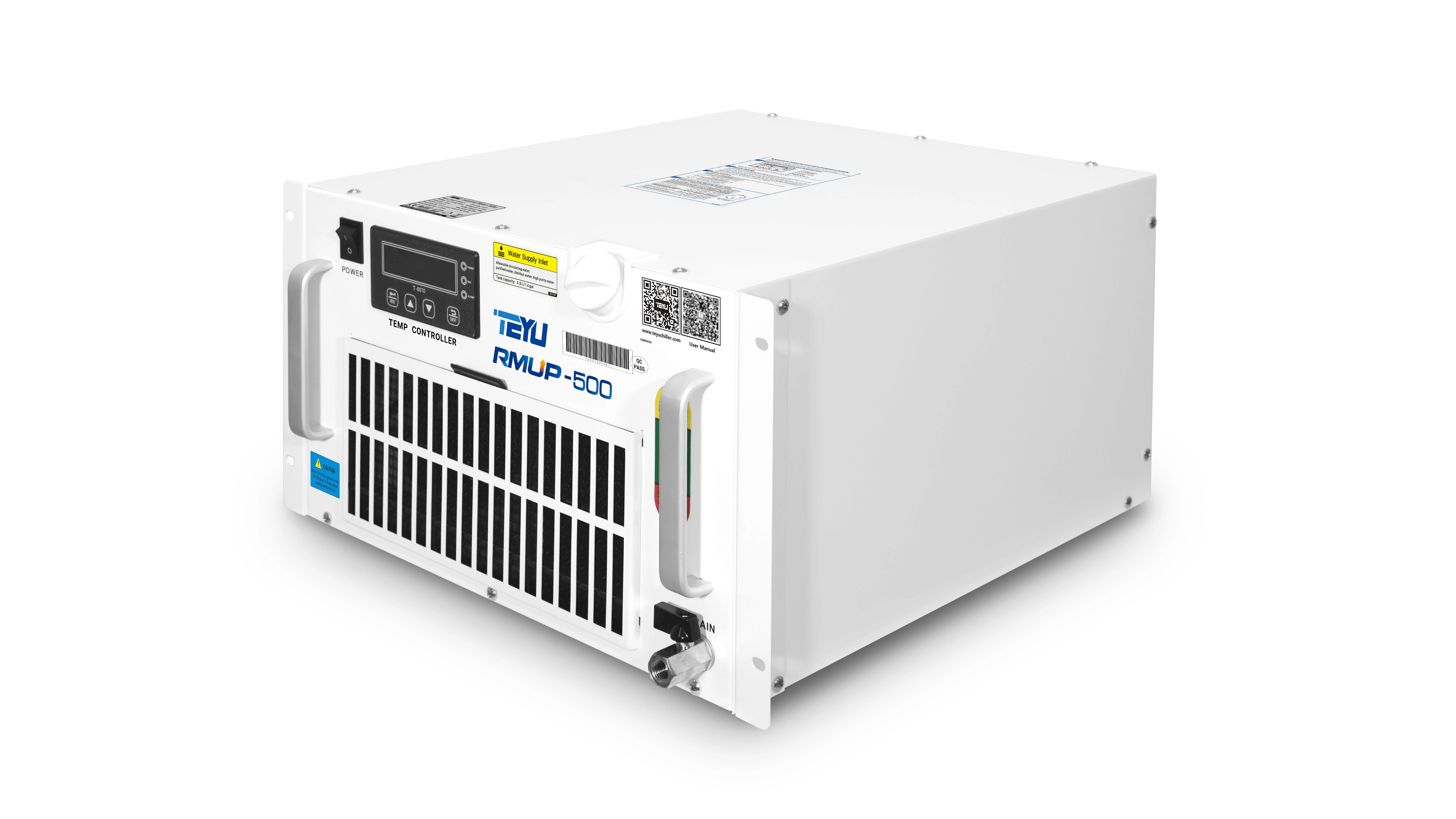 6U RACK CHATHER refrigerada por aire RMUP-500 montable en un bastidor de 19 '' con ± 0.1 ℃