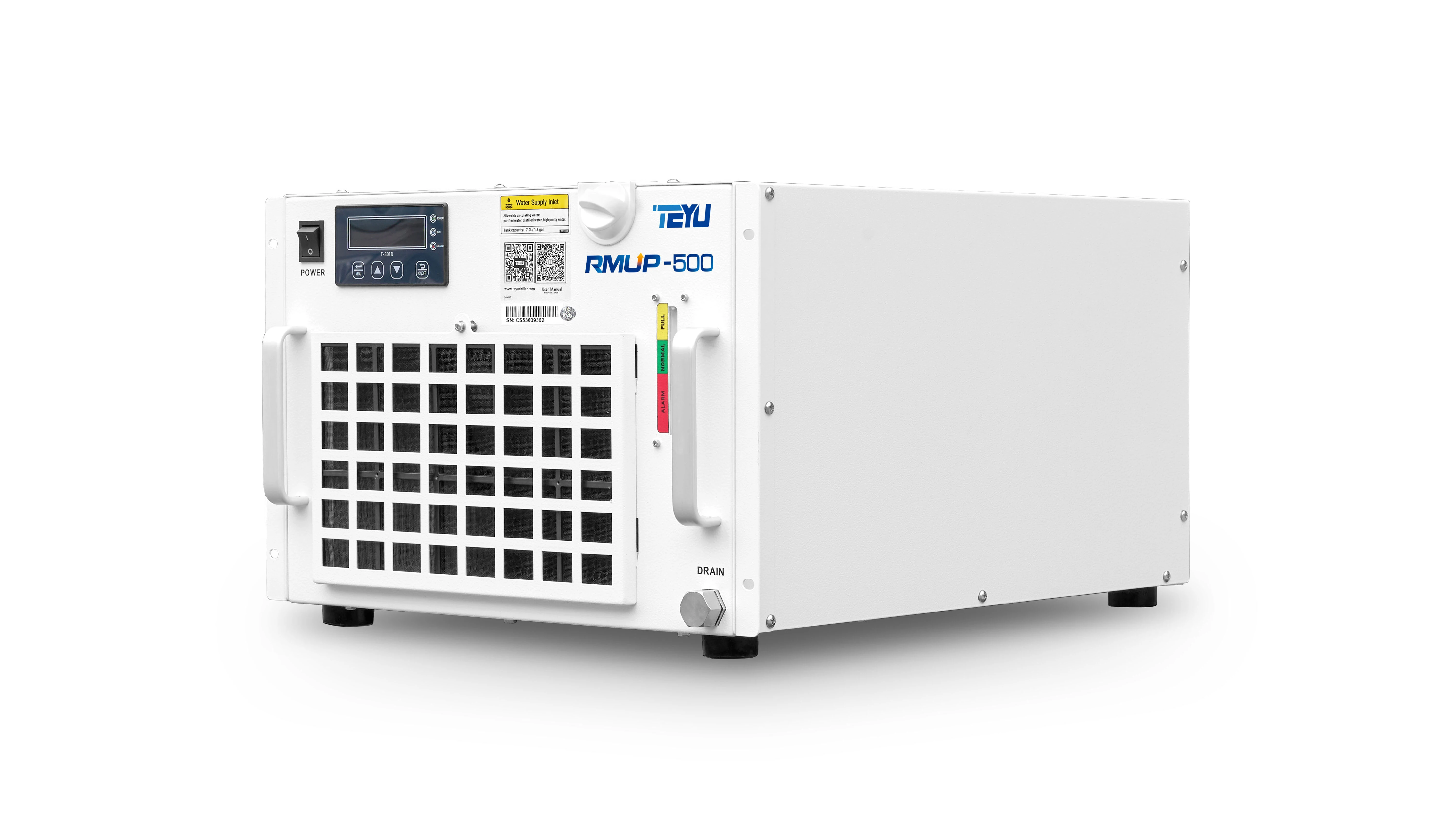 7U-8U Rack Mount Chiller RMUP-500P for Ultrafast and UV Laser Cooling