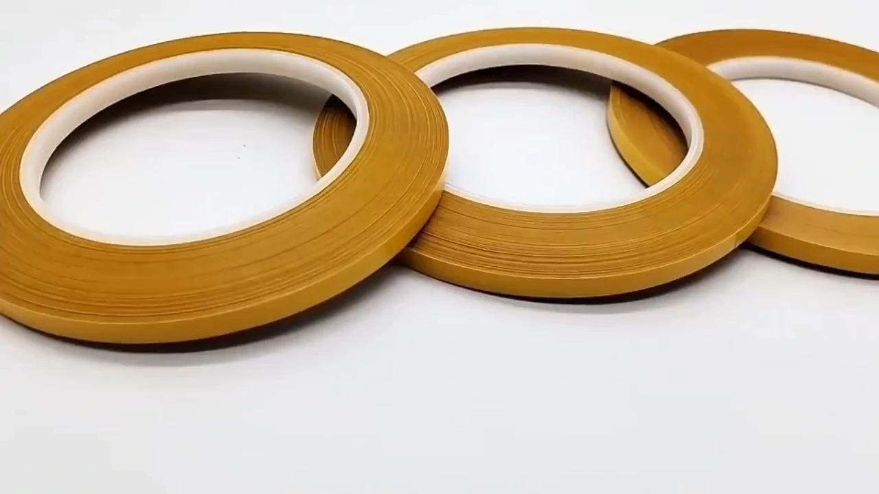 Yellow Liner High Adhesion PET Film Double Sided Adhesive Tape 1