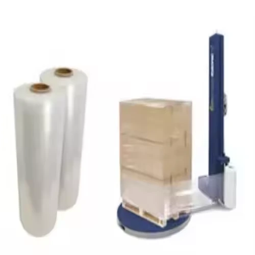 Maschinenklasse Stretch Wrap Clear Film Pe Cast Stretch Plastikfilm Rollen für Verpackungspaketpaletten 1