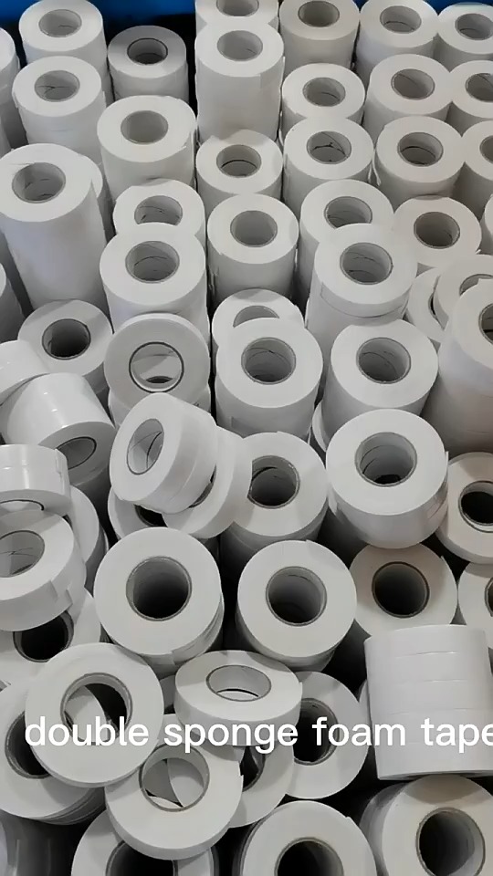 Kundenspezifisches doppelseitiges weiches Montageklebeband, runde Form, Papierprodukt, weißes PE-Schaumband 1