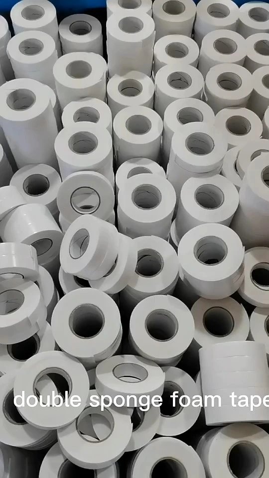 Ruban adhésif double face souple personnalisé pour montage rond en papier, mousse PE blanche 1