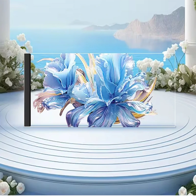 P6 P8 P10 selbstklebende transparente LED-Folie, flexibler Bildschirm für Glasfenster 1