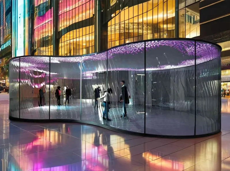 Transparent Glass Led Screen Wall 6-12m - - GUBOS 7