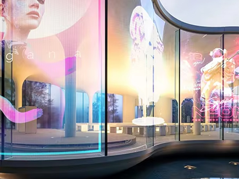 Bulktransparent Signage Display Capacitive Kiosk 5