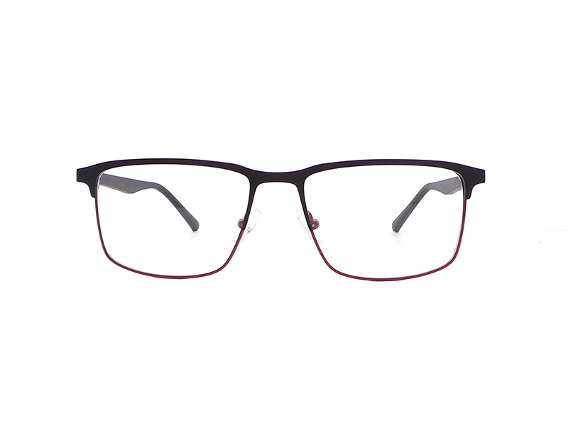 QUICK WONDER Moderne rechteckige Brillenfassungen aus Metall für Herren - P-RS90136 1