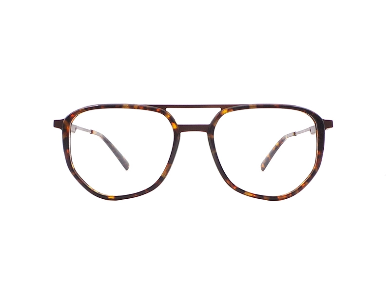 Quick Wonder Herren Vintage Übergroße Sonnenbrille aus Metall-Acetat P-RA90204 1
