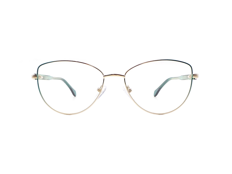 QUICK WONDER Women's Classic Cat-Eye Metal Eyewear Frames P-M20402 1