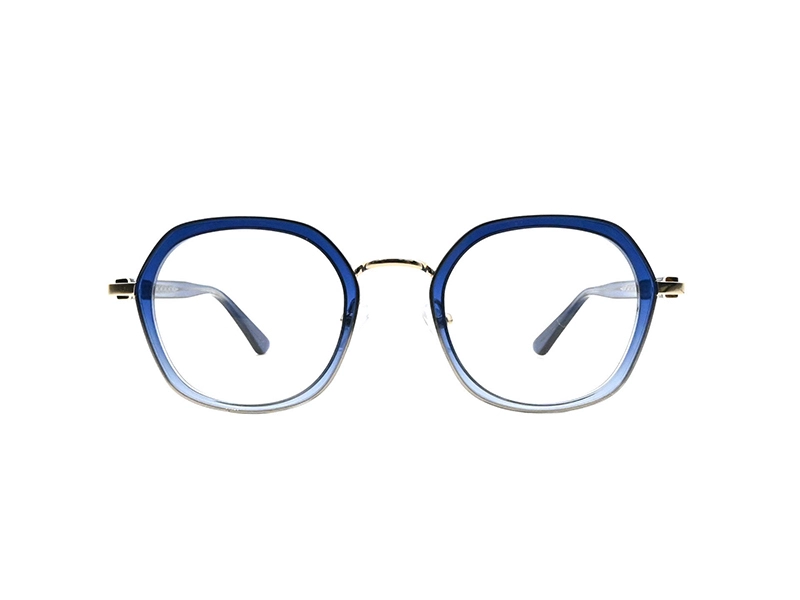 QUICK WONDER Monture optique mixte pour femme – Épingle texturée &lt;000000&gt; Détails en fil – PA80593 1