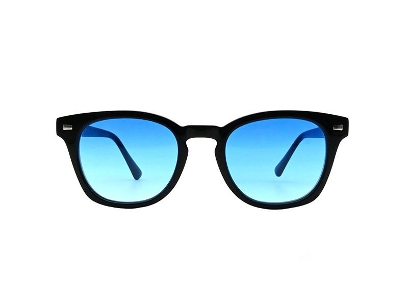 Schnelles Wunder Herren-Acetat-Sonnenbrille mit Metallnieten, UV-Schutz P-ya40108 1