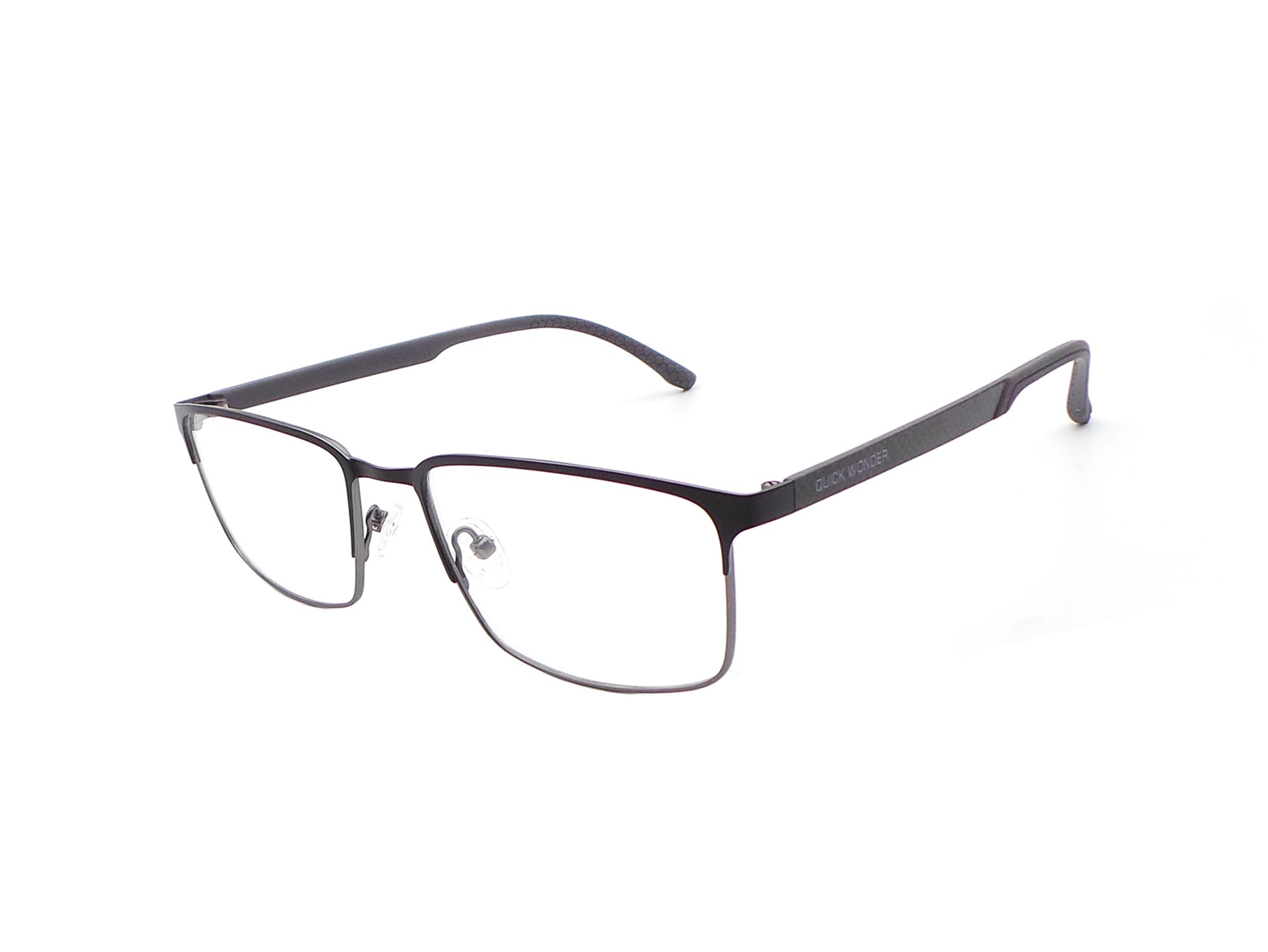 QUICK WONDER Memory Optical Frame for Men – Memory Bridge with Carbon Fiber & Rubber Temples P-F40023 2