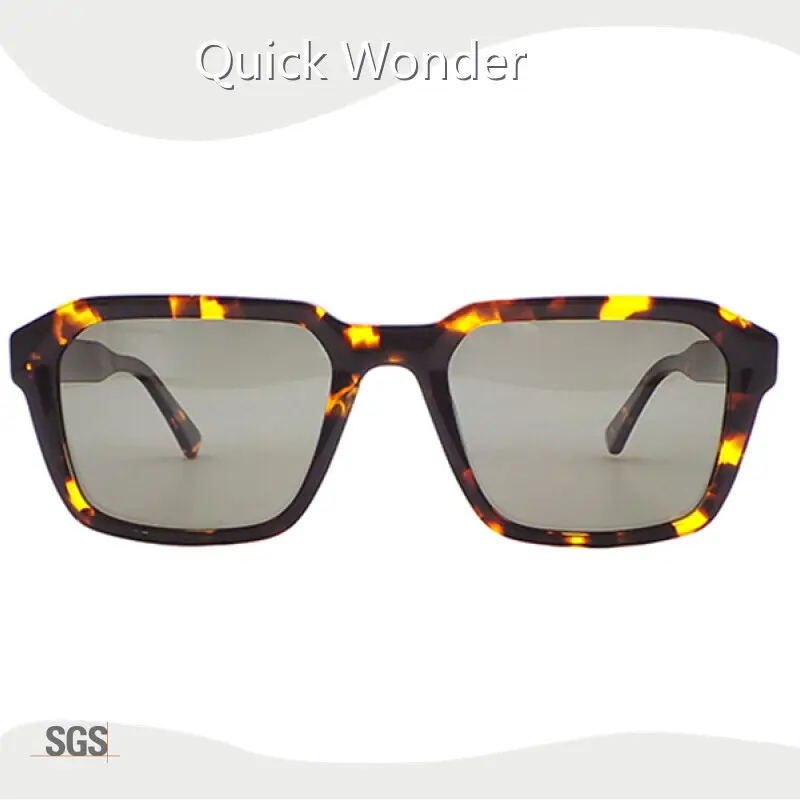 Yellow Acetate Sunglasses P-YA40100 by Quick Wonder 1